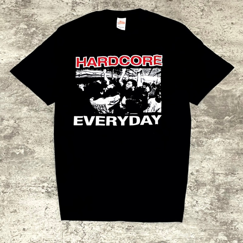 NOOV MUSIC Tshirt Baju Kaos Hardcore Everyday - 101% Hardcore Everyday Tshirt - Black
