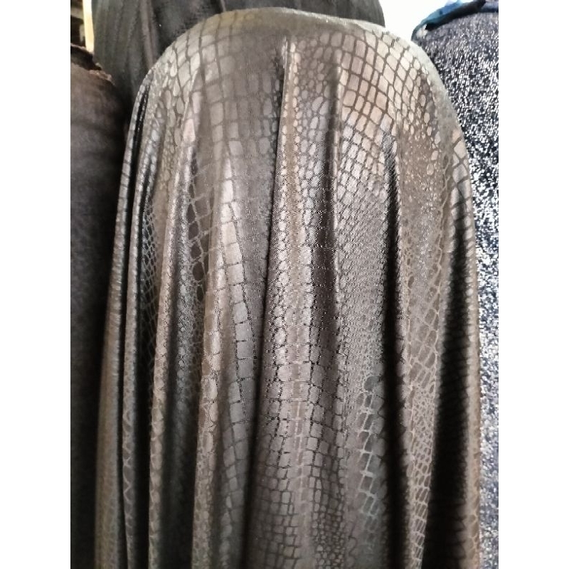 Bahan/Kain Spandex Latex Motif Sisik