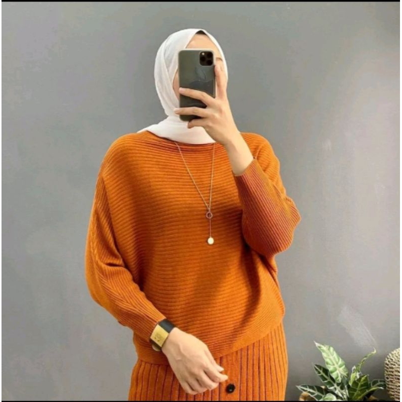 BAJU WANITA TERBARU 2023 VIRAL TIKTOK INDY SWEATER/LASPERAL/BETWING BLOUSE/FASHION WANITA