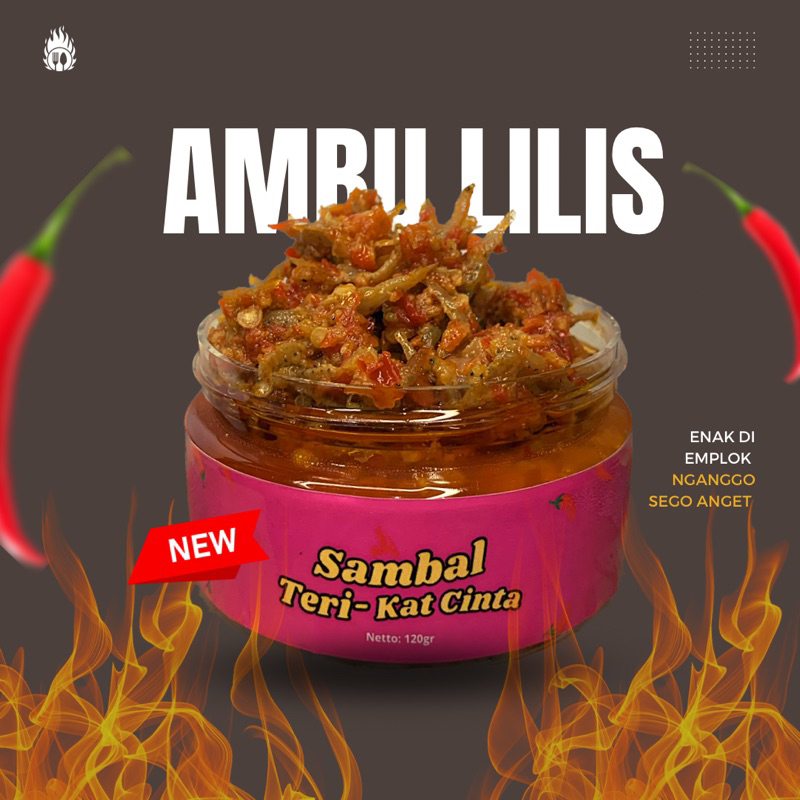 

Sambal Teri-Kat Cinta Ambu lilis (120gr)