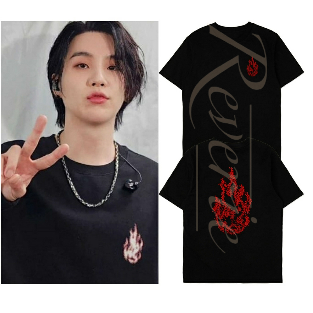 KAOS KONSER SUGA API BURN FIRE BAJU TSHIRT AGUSTD DDAY SOLO TOUR 2023 KPOP IDOL OUTFIT FASHION CONCE