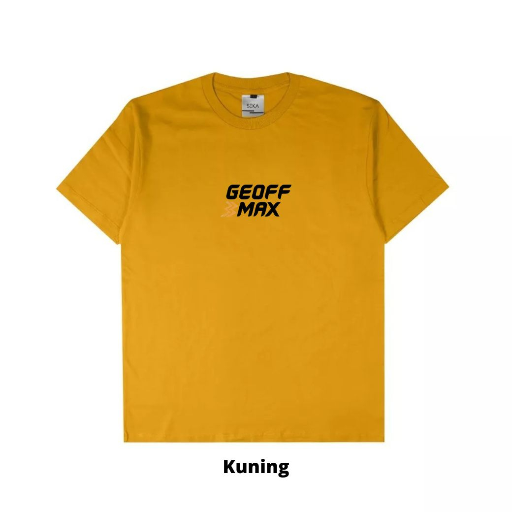 Hipokrit Official Shop - Unisex T-Shirt Kuning Geoff Max Dop Size M.L.XL Best Quality Combed 30s