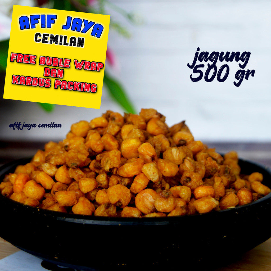 

Jagung Goreng tau Marning Goreng Asin Gurih Kiloan 500 Graam Afif Jaya Cemilan,Renyah dan gurih