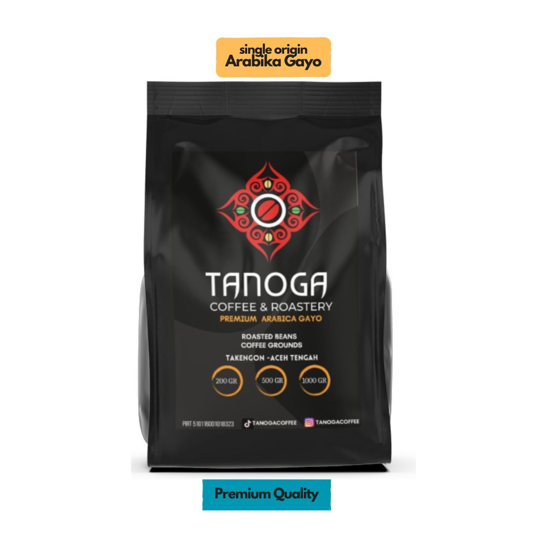 

TANOGA Coffee Kopi Gayo Aceh Arabika 500g Single Origin Bubuk Biji Roasted Beans