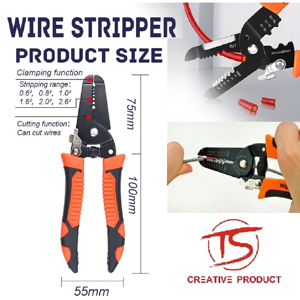 Tang Kupas Kabel MULTIFUNGSIH Wire Stripper tang potong tang klem kabel tang kabel