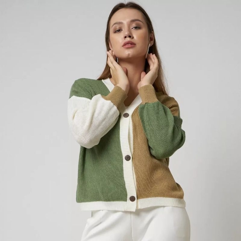 CARDIGAN RAJUT KEKINIAN | CARDIGAN RAJUT WANITA KOREAN STYLE | CARDIGAN FASHION WANITA KEKINIAN