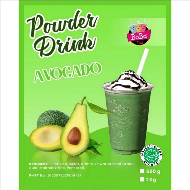 [1kg Reguler] Bubuk Minuman Rasa Avocado 1 KG