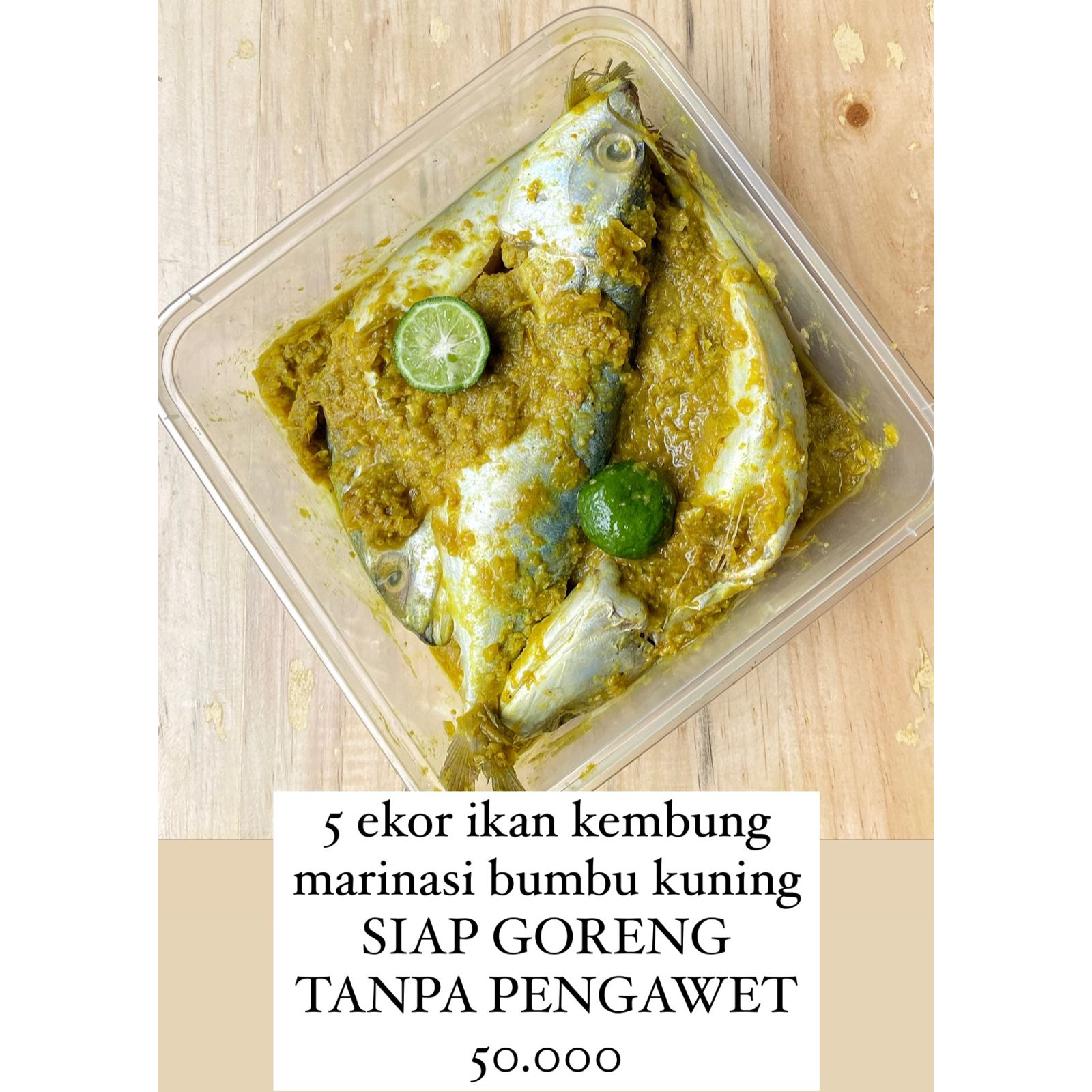 

Ikan Kembung Kuning Homemade , SIAP GORENG , READY SETIAP HARI