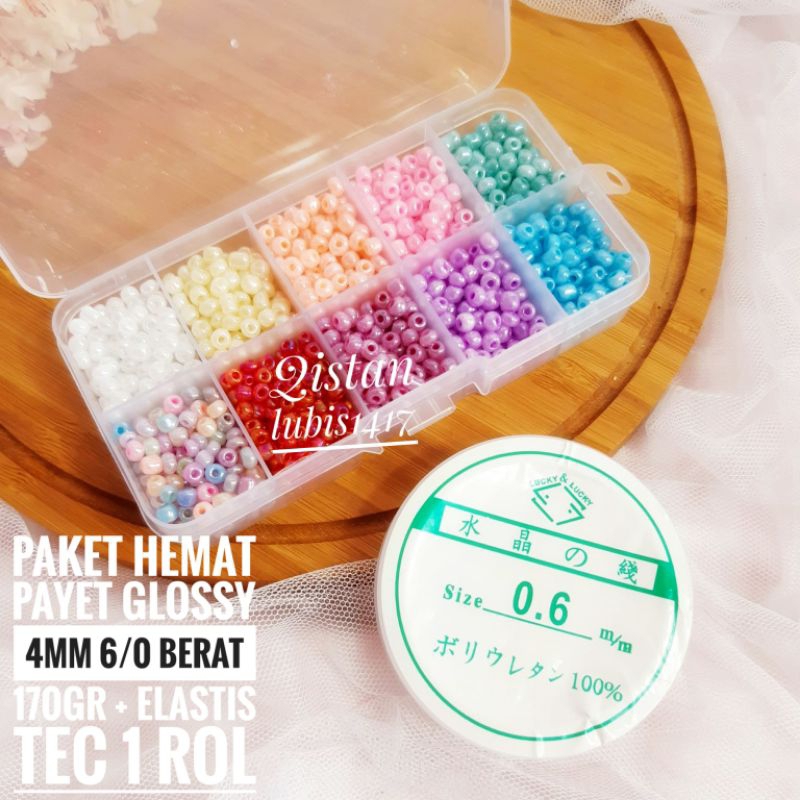 Glassbeads Paket Hemat Manik Payet /1 Paket