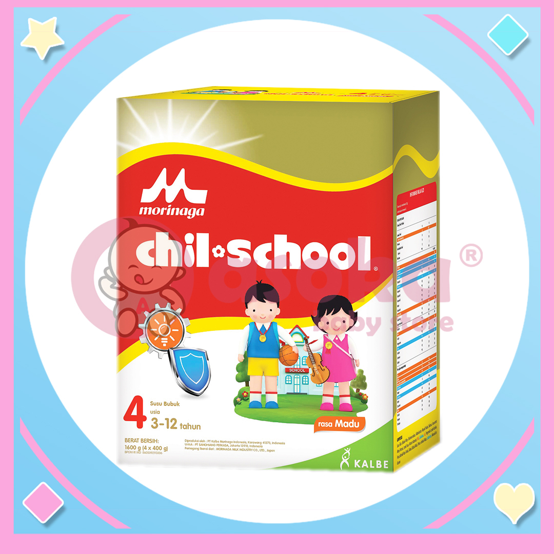 Morinaga Chil School Madu &amp; Vanilla 1600gr - Susu Formula Pertumbuhan Anak Usia 3-12 Tahun ASOKA
