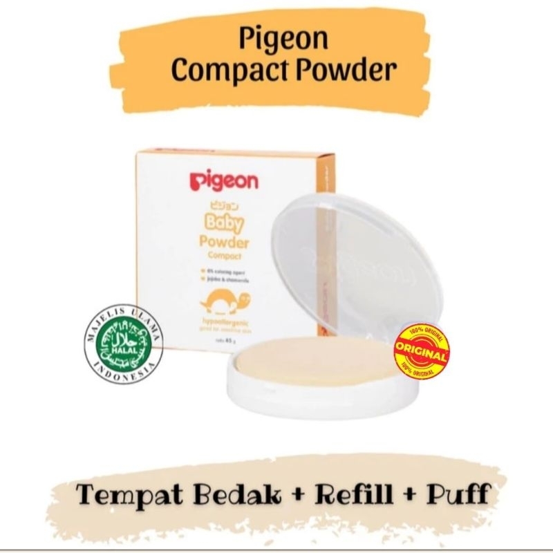 Pigeon Baby Compact Powder / Bedak Padat bayi 45gr