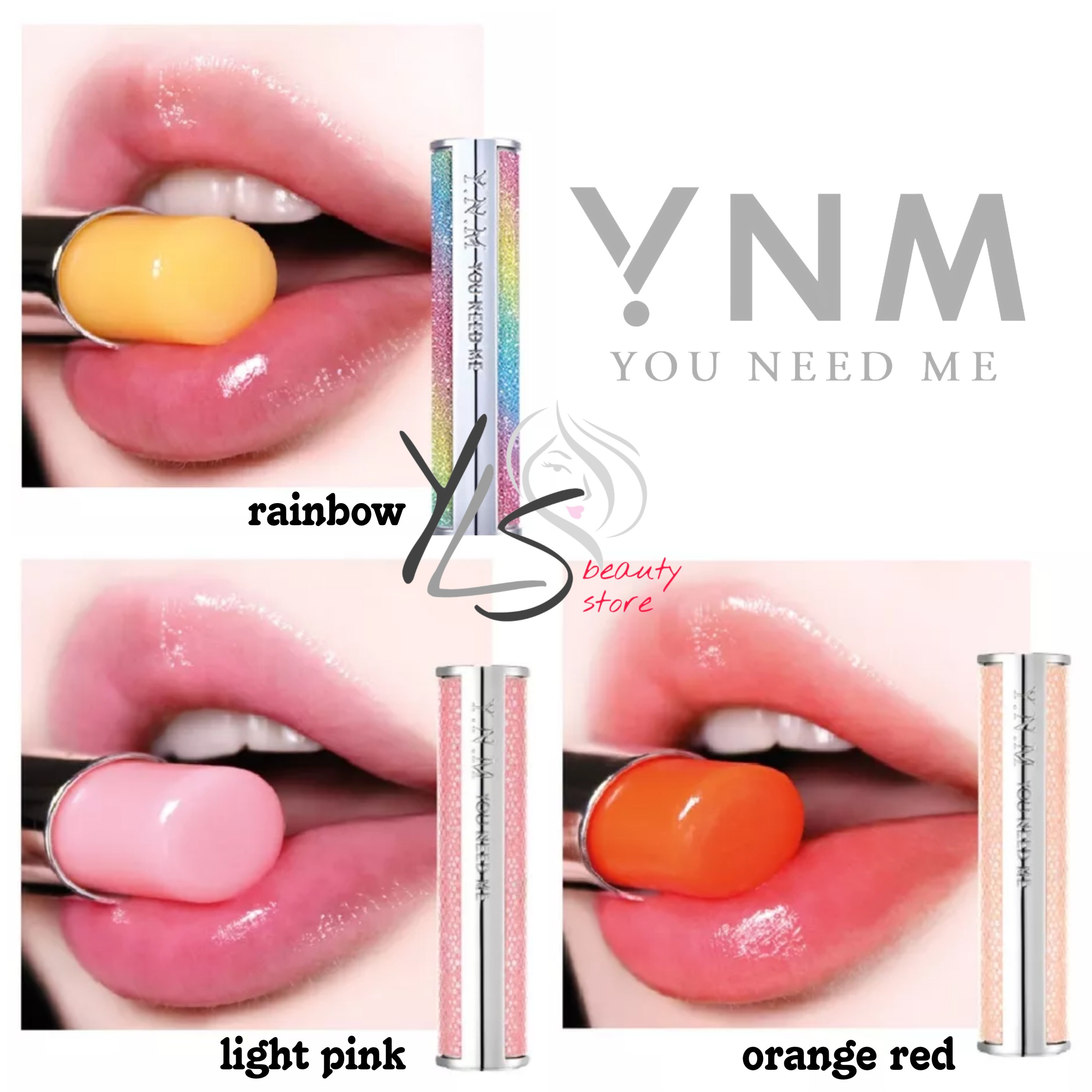 YNM YOU NEED ME LIP BALM KOREA - TERDAFTAR BPOM - Y.N.M RAINBOW HONEY LIP BALM - Y.N.M. CANDY HONEY LIP BALM MURAH