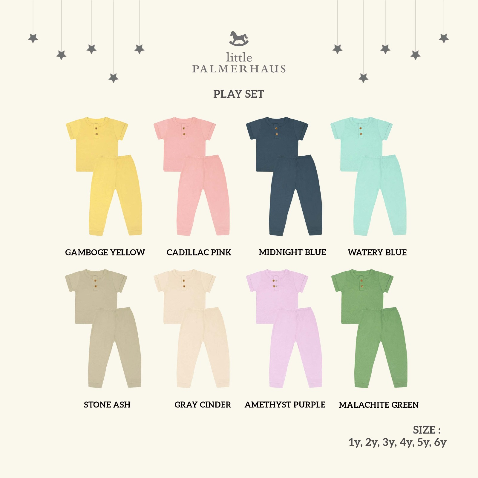 PROMO 7.7 PROMO BAJU LEBARAN Little Palmerhaus - Playset Colorful Anak Setelan Anak Setelan Baju Pendek Celana Panjang 0 - 4 Tahun