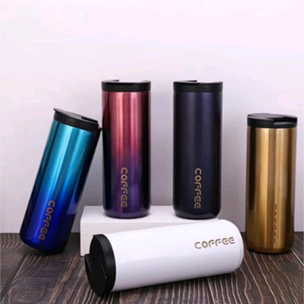 Termos-Tumbler COFFEE CUP 500ml Stainless Steel Vacuum Insulated Fashion-Termos Air Panas&amp;Dingin Vacum Tumbler Coffe Mug 500ml