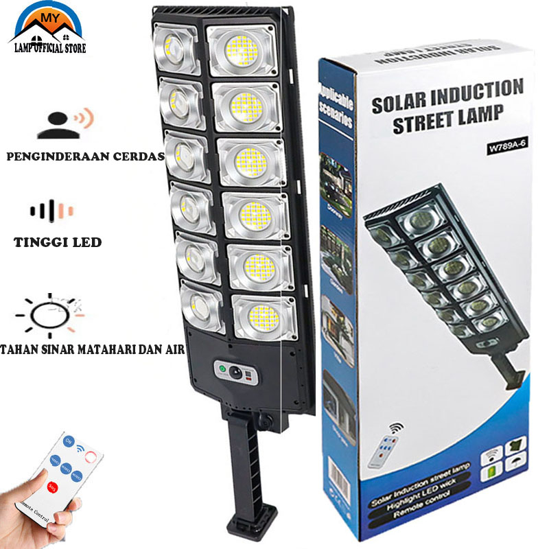 【COD】Lampu Jalan Tenaga Matahari Otomatis/Solar Cell Lar Panel Waterproof/Tenaga Surya Lampu Jalan/Lampu 3 Modes Motion Sensor/Lampu Jalan Led Solar Cell