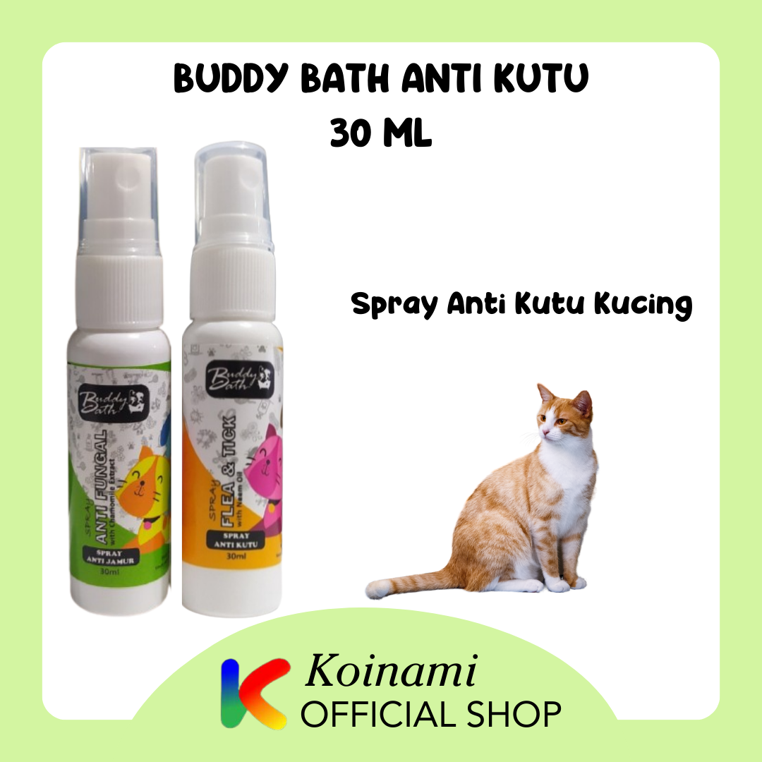 Buddy Bath 30ml / Buddy Bath Anti Kutu 30ml / Buddy Bath Anti Jamur 30ml / Obat Kutu Jamur Kucing