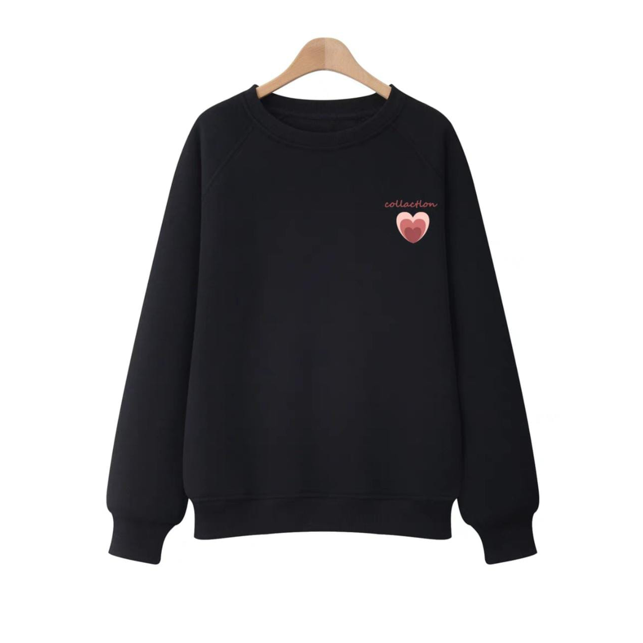 COLLECTION LOVE SWEATER CREWNECK LOGO CUTE (V1)