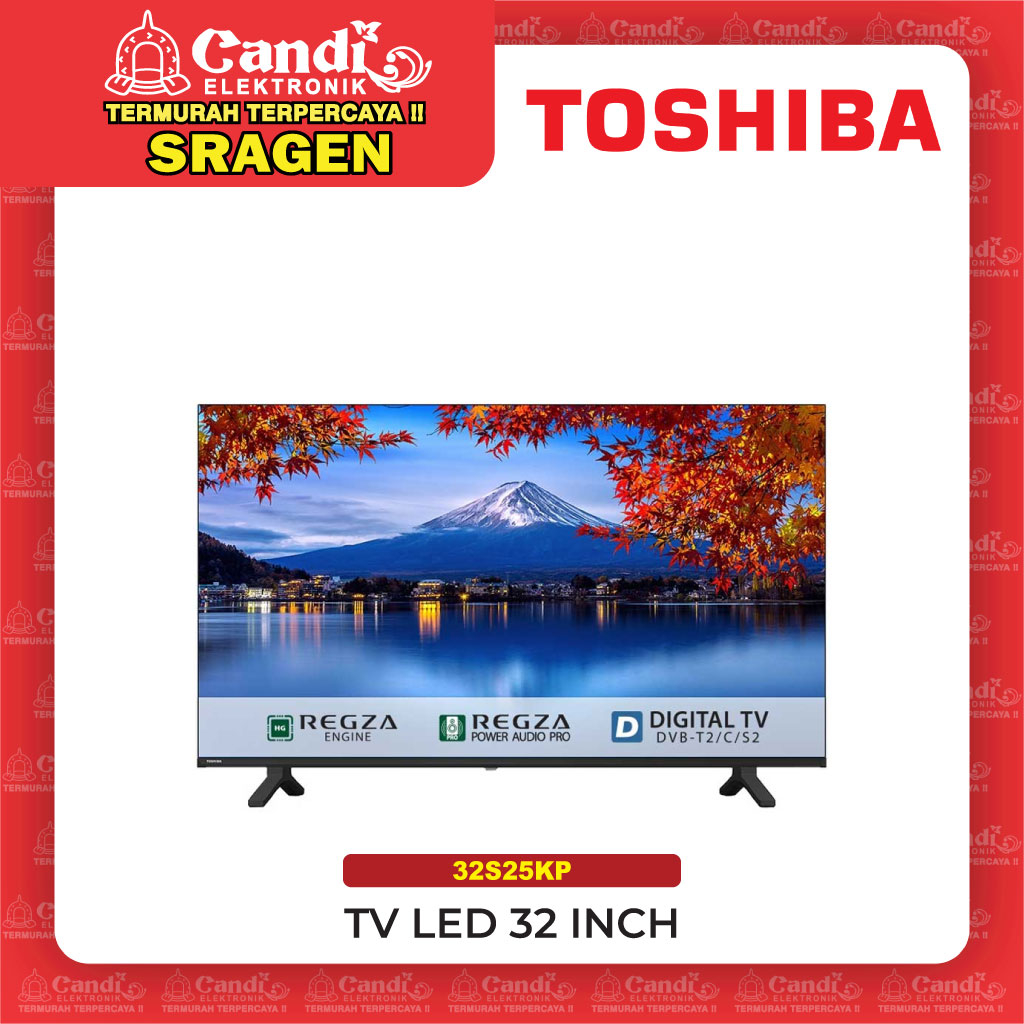 TOSHIBA Tv Led 32 Inch DIgital Tv - 32S25KP