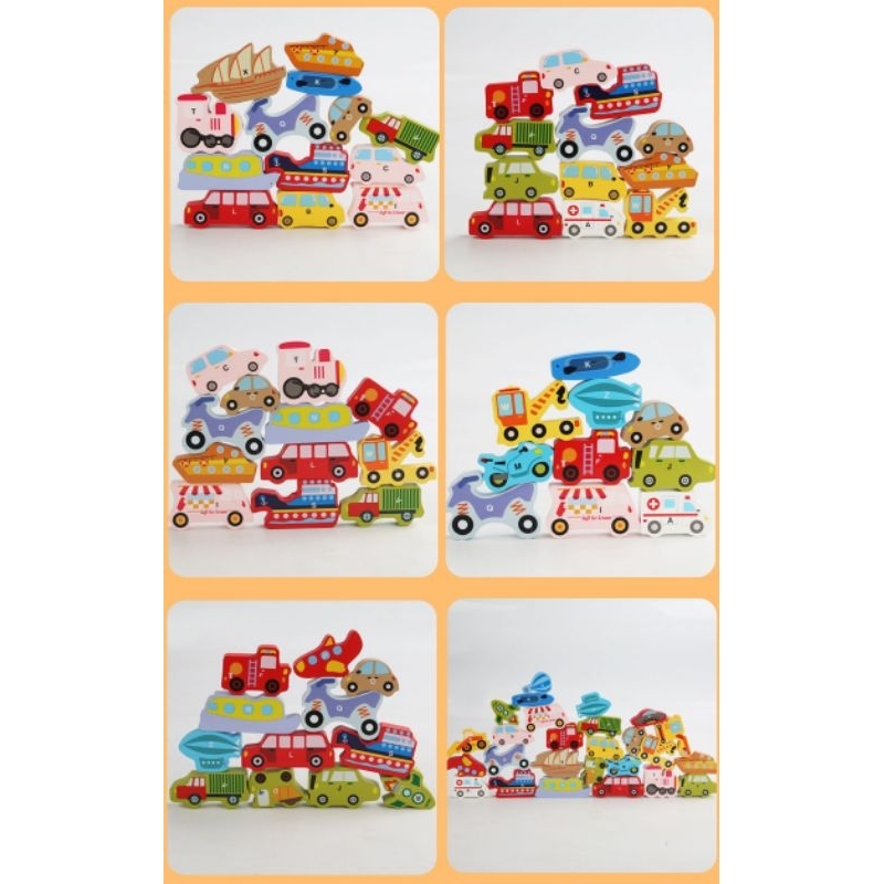 3d chunky puzzle size 45cm / puzzle kayu