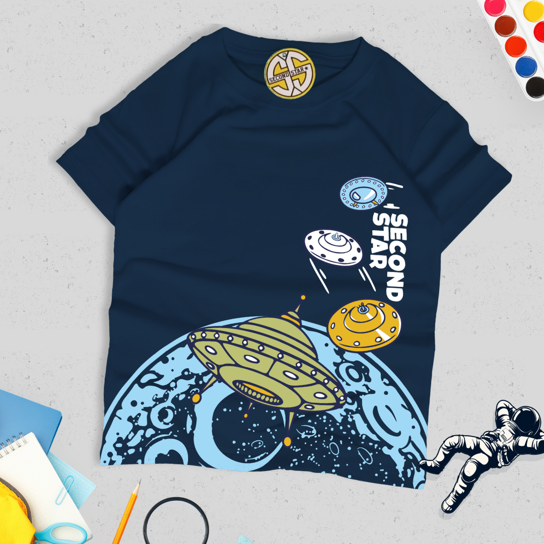 Second Star baju anak Laki-laki perempuan  Kaos oblong 1 - 12 tahun unik ASTRONOT