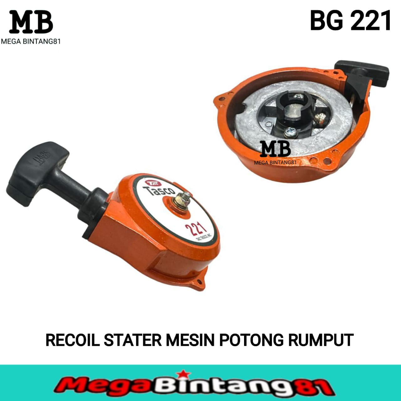 Recoil stater mesin potong rumput 221 recoil stater mesin rumput tarikan mesin rumput 221