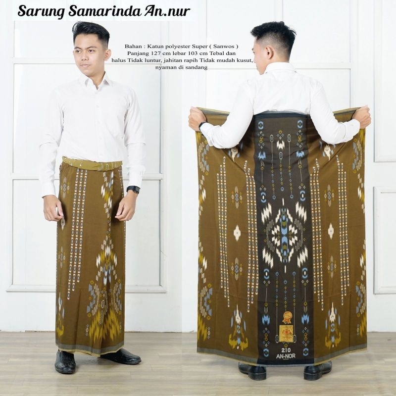 Aulia - Sarung Samarinda Annur 100℅ Asli Motif  Kecubung
