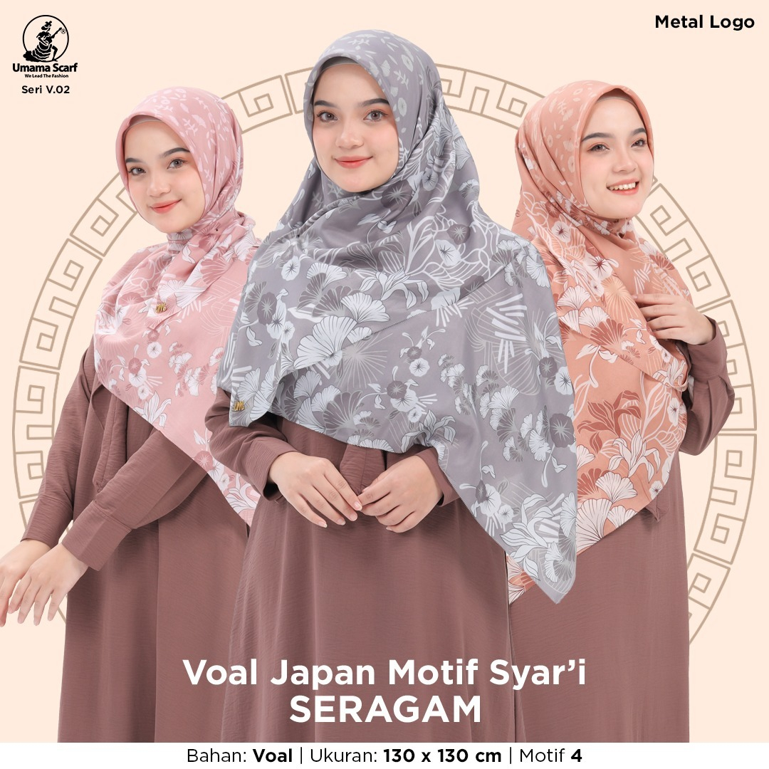 JILBAB SEGI EMPAT MOTIF SYARI / HIJAB SYARI MOTIF BY UMAMA / JILBAB UMAMA SYARI MOTIF / KERUDUNG SEGI EMPAT SYARI BY UMAMA