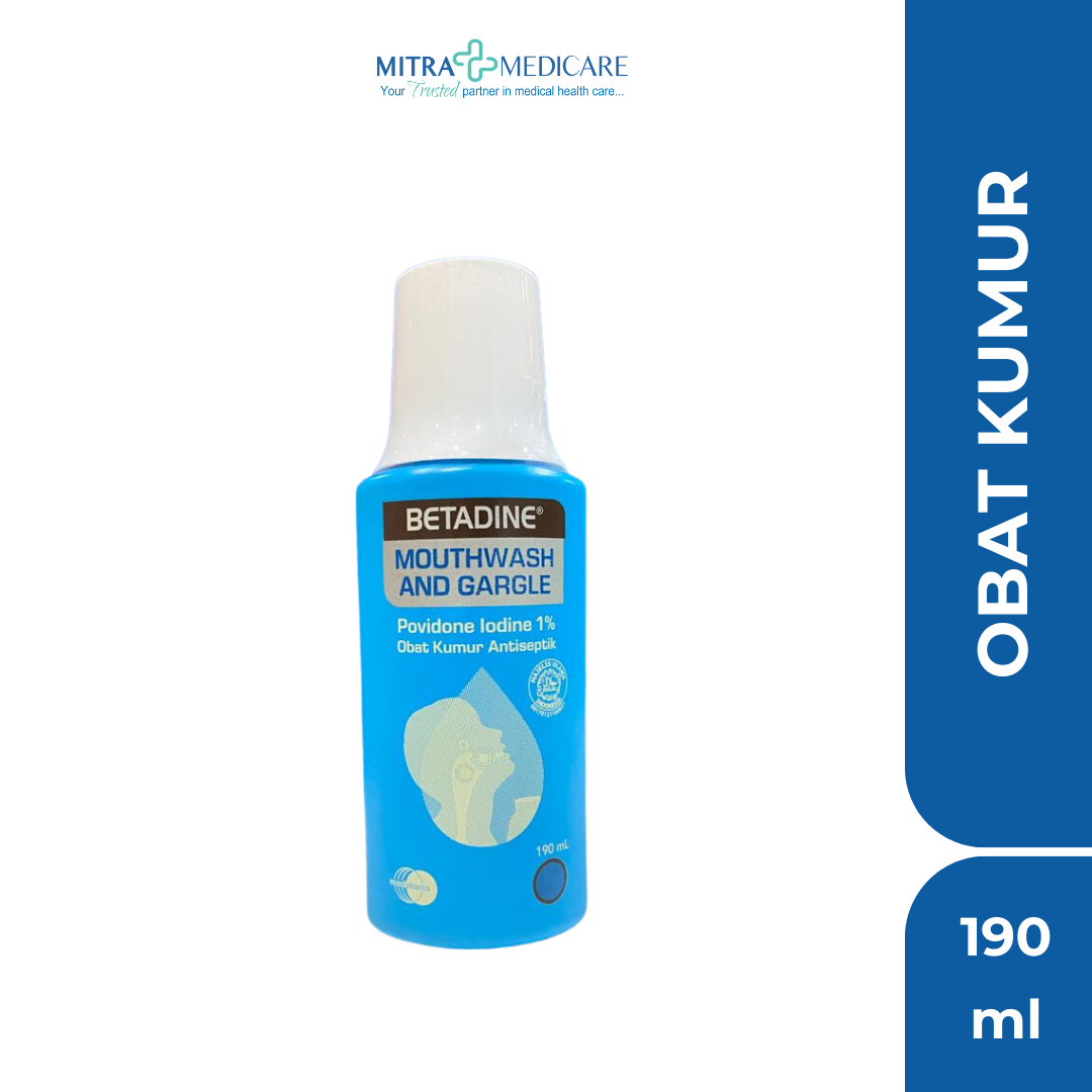 [SAMEDAY] BETADINE OBAT KUMUR ANTISEPTIK  190ML | Mouthwash | Gargle 100% ORIGINAL