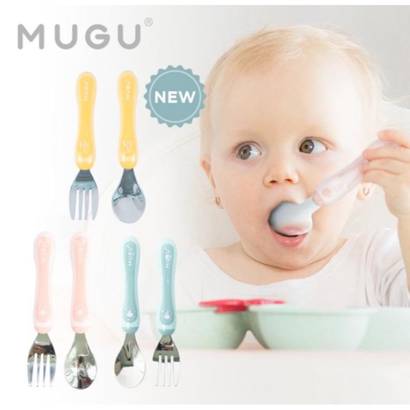 Mugu Toddler Stainless Spoon &amp; Fork