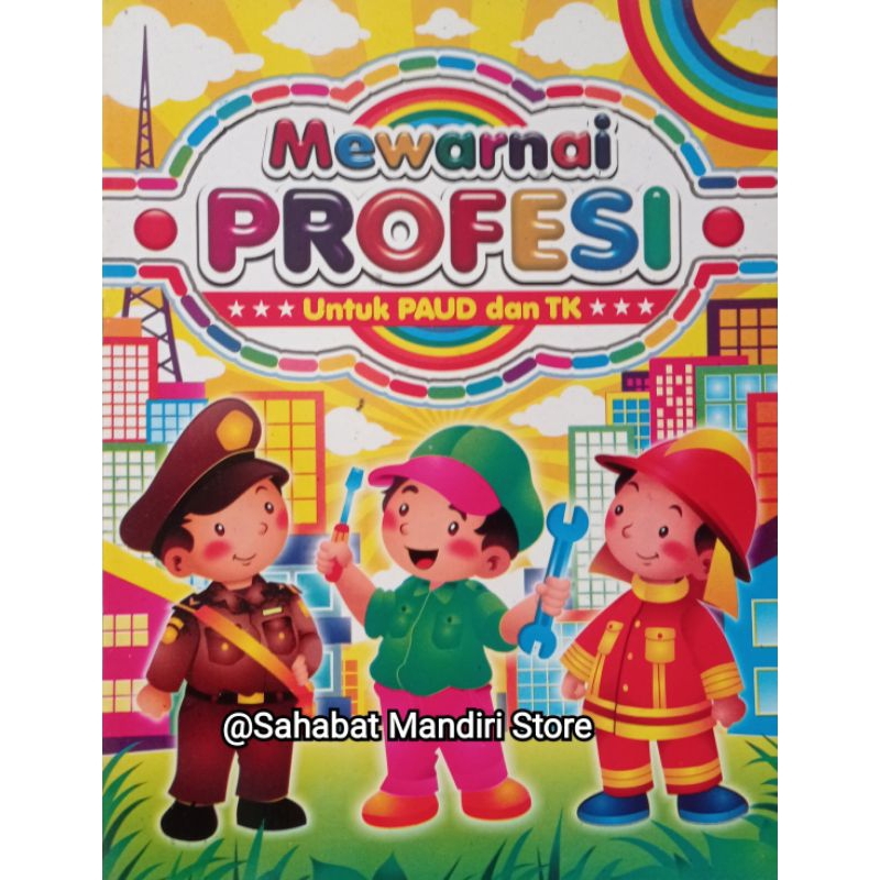 Buku Mewarnai PROFESI untuk Paud dan TK