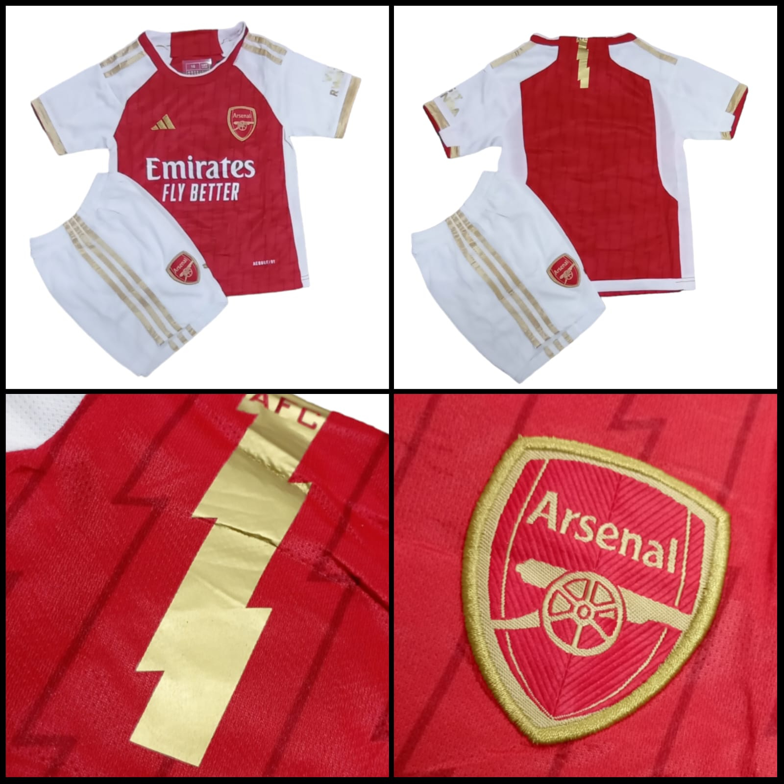 Setelan Jersey Bola Anak Kids GO Import Baju Sepak Bola Anak Arsenal