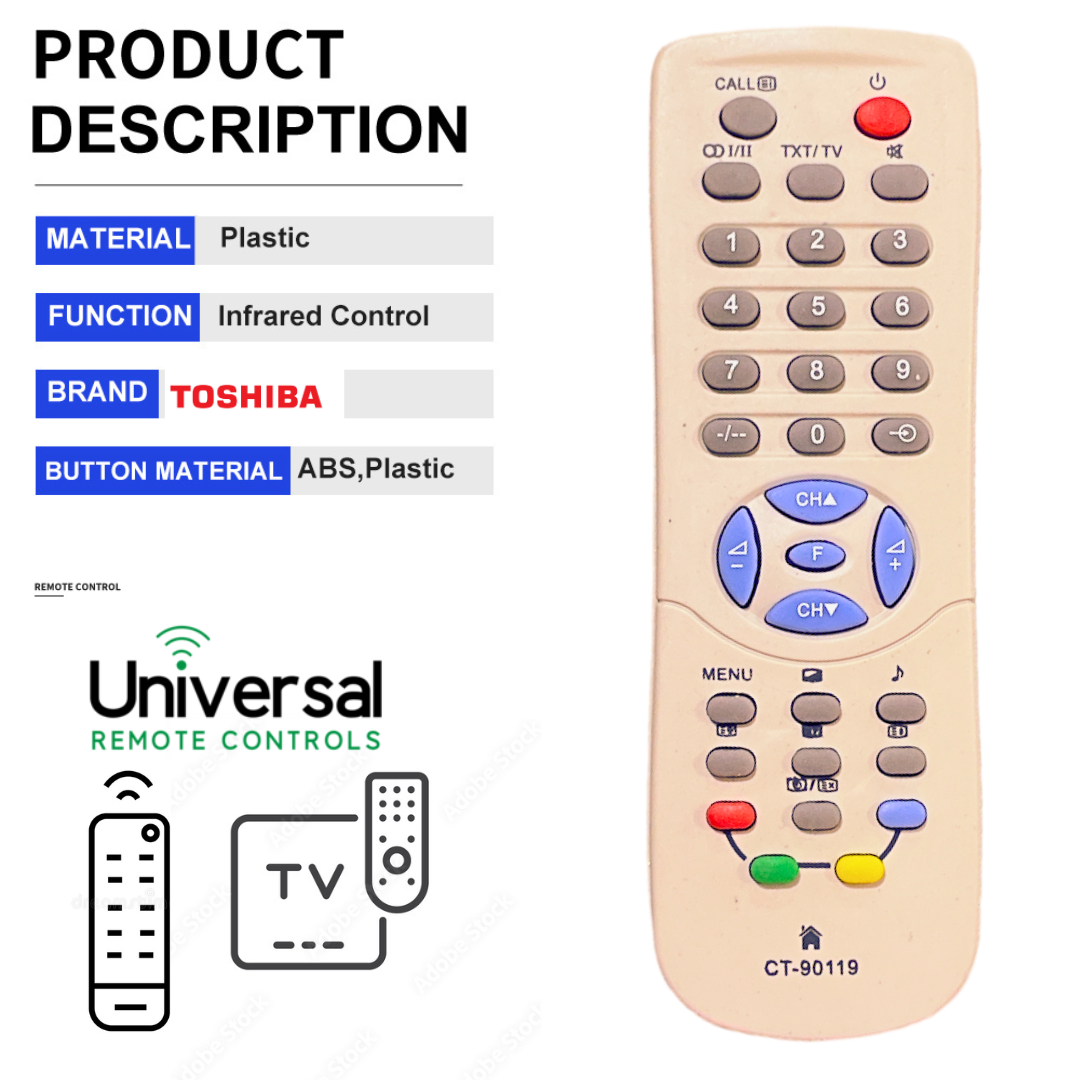 REMOTE TV TOSHIBA BOMBA REGZA CT-90119 ANALOG REMOT PENGGANTI