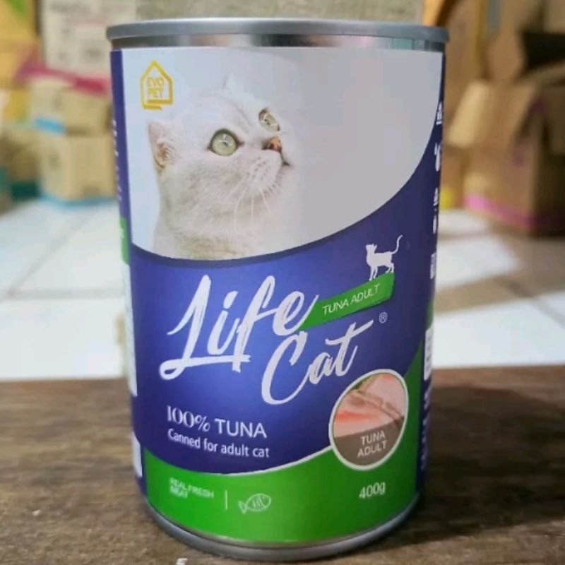 life cat wetfood kaleng tuna adult 400gr