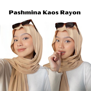 HIJAB PASHMINA KAOS RAYON PREMIUM UKURAN 180X75CM WARNA LENGKAP