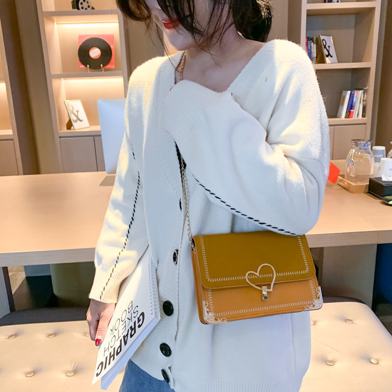 Tas Wanita Fashion Yang Baru Korea Style Import  Premium Pu Sederhana Bag Tas Slempang Rantai Berkah Aksesoris Wanita