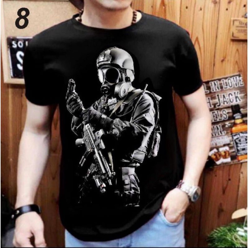 Kaos Distro SNIPER Baju Pria Dewasa Dan Remaja Bahan Katun 30S COMBED COTTON T SHIRT OBLONG Gambar S