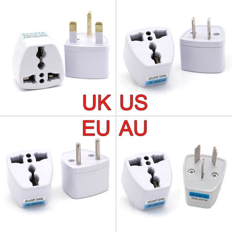 Adapter Converter EU UK AU to US USA AC Universal untuk Travel