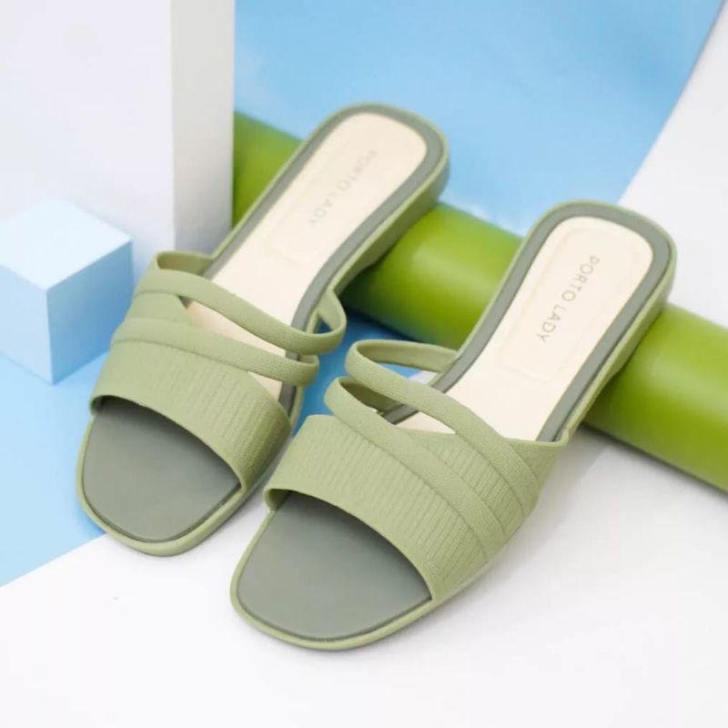 Sandal wanita Porto TNT sandal karet perempuan baru Sandal selop kekinian