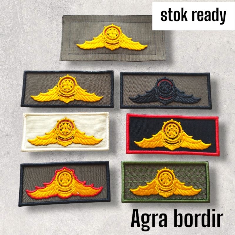 bordir wing pol pp timbul 3d