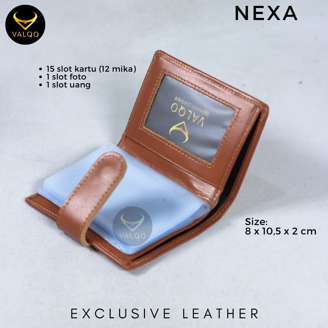 [VALQO] NEXA Dompet kartu Kulit sapi Wanita Pria Dompet kecil Dompet Mini