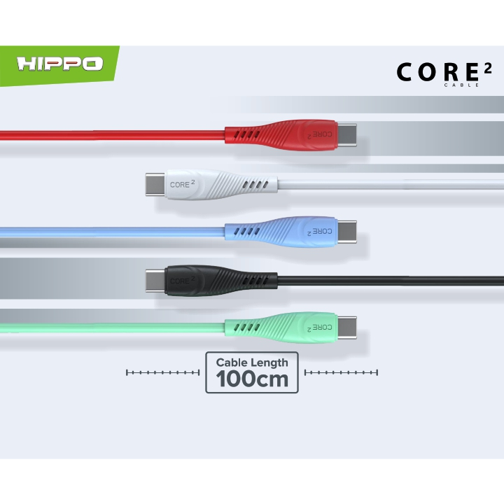 Hippo Core2 Kabel Data &amp; Cable Charger Quick Charge Fast Charging 3.0 2.1A