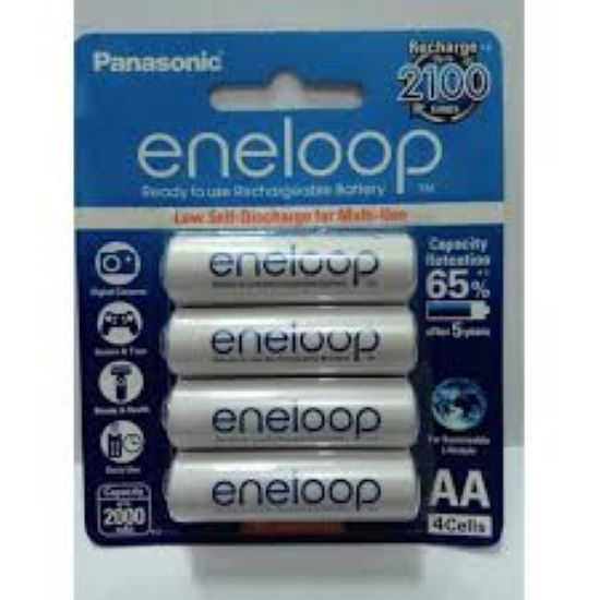 Panasonic Baterai AA Eneloop 2000 mAh Bp4 Berkualitas Original Putih