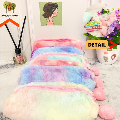 

Kotak Pensil Bulu Rainbow Polos Tempat Pensil Plushie Lucu Tempat Alat Tulis Pencil Case Fancy Lucu Kekinian Perlengkapan Sekolah Kado Ulang Tahun Ready Grosir