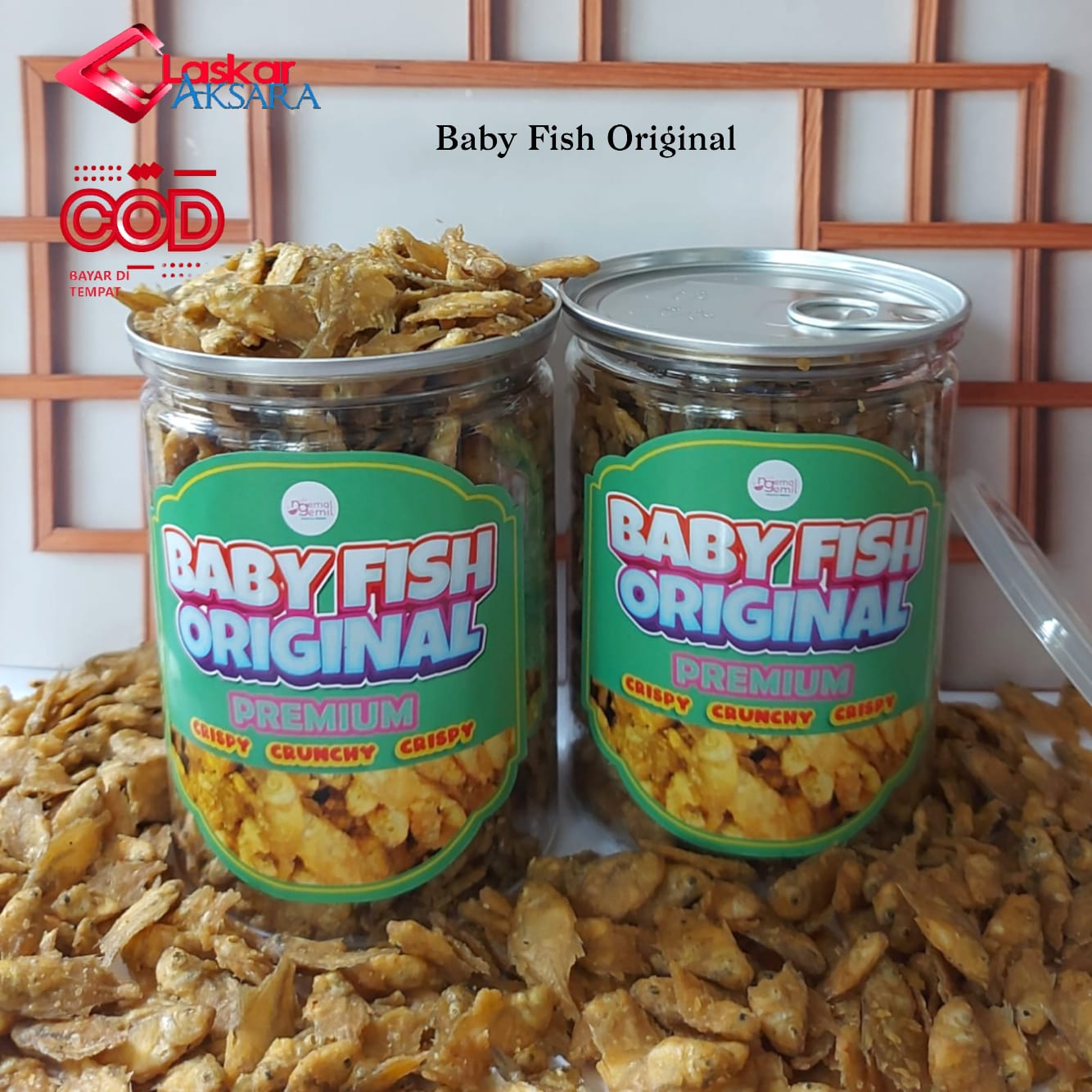 

Can - Snack Baby Fish Bumbu Asin Cemilan Ikan Crispy Original / Premium