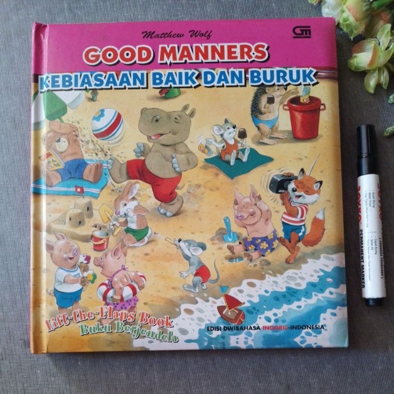 buku Lift Flaps Matthew Wolf Good Manners preloved