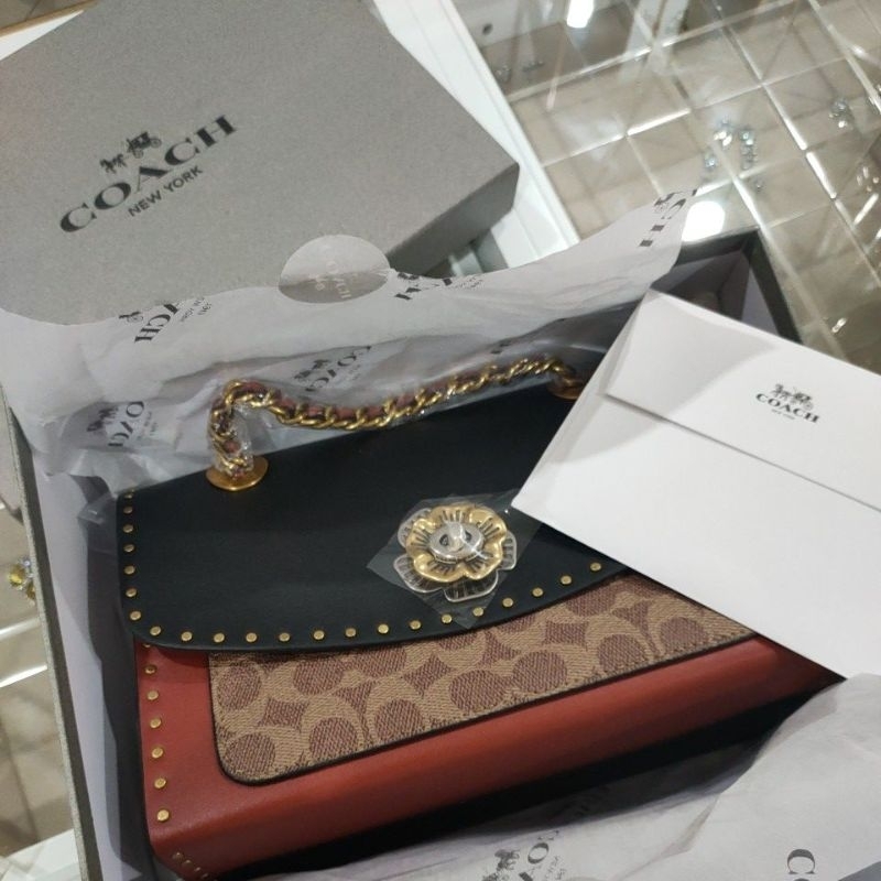 coc parker 26 camelia bag stud coach parker outlet