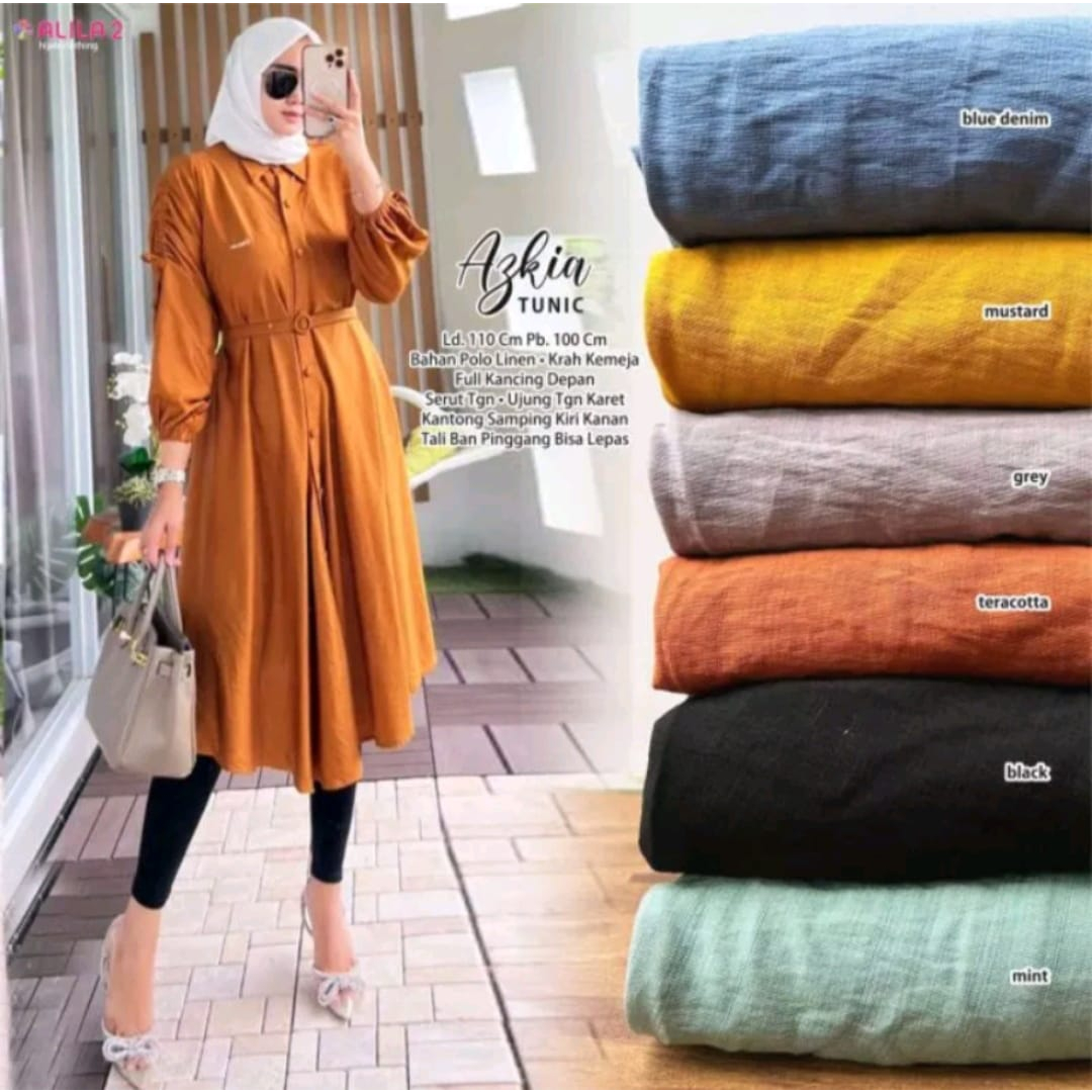 AzkiaTunik/PoloLinenPremium/Jumbo/TunikLinenCrinkleImport/Busui/TunikPolos