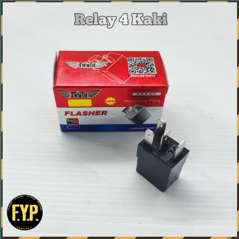 Relay Kaki 4 Relay Comp Power Bandik Starter Motor Viar Kaisar Jialing Roda Tiga