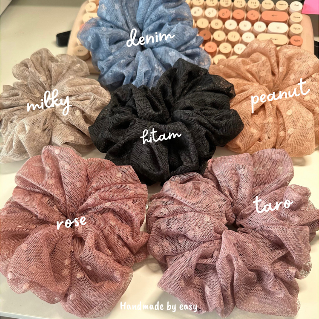 SCRUNCHIE TILE CEPOL HIJAB IKAT RAMBUT DOTY