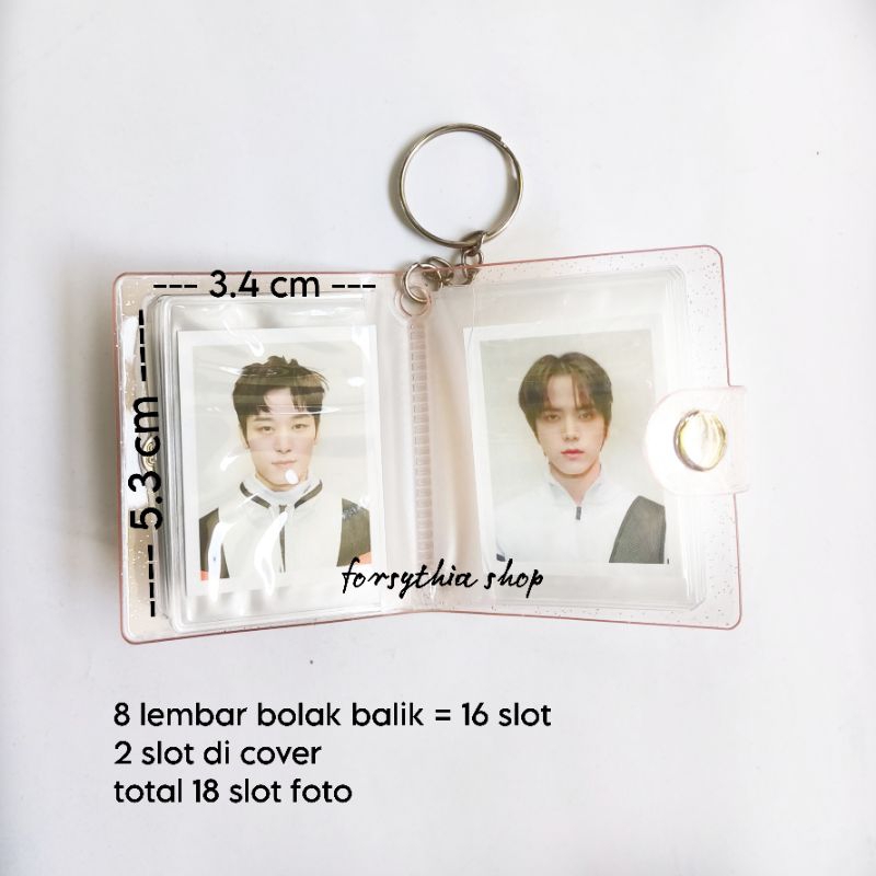 [Ready] Mini album 2 inch collection book kolbuk pas foto id card photocard key chain keychain gantungan kunci dompet